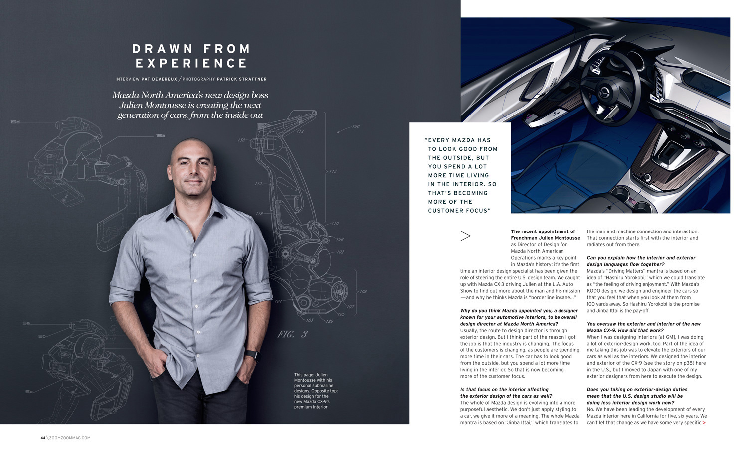 Julien Montousse, design director at Mazda North America / Mazda | Redwood