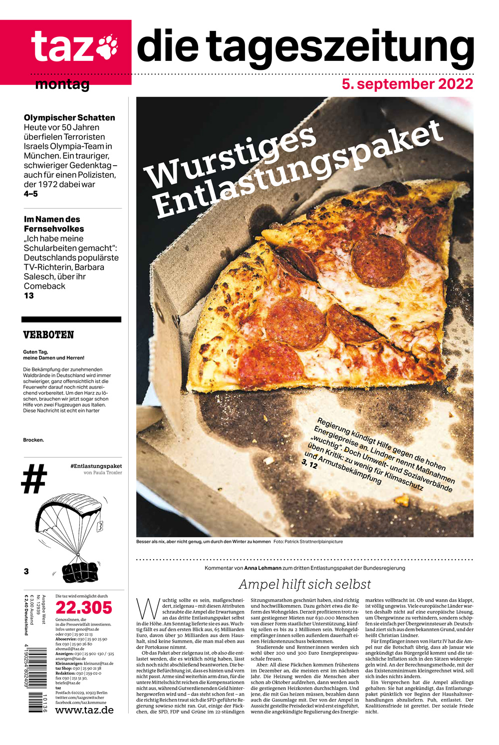 Die Tageszeitung 09/05/2022