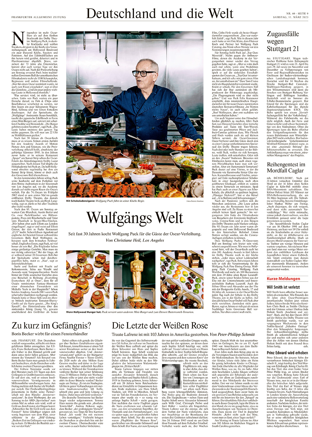 Wolfgang Puck, Austrian-American chef and restaurateur / FAZ