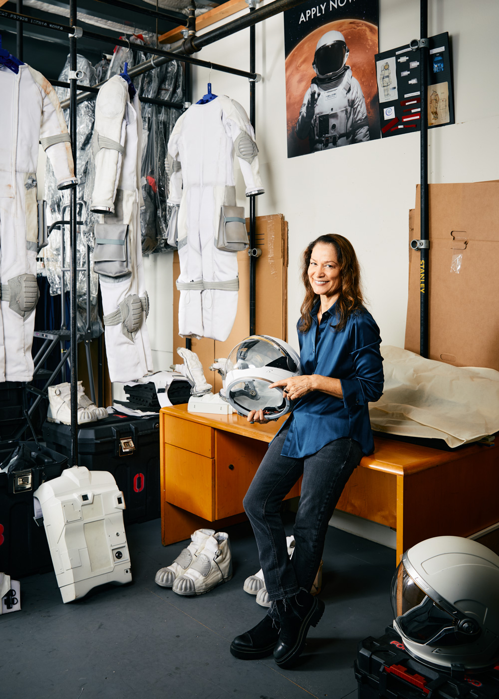 Esther Marquis, costume designer in the wardrobe department of "For All Mankind"