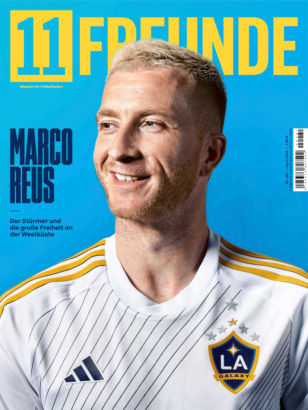 Marco Reus, German professional soccer player. 11 Freunde Nr. 281/April 2025.