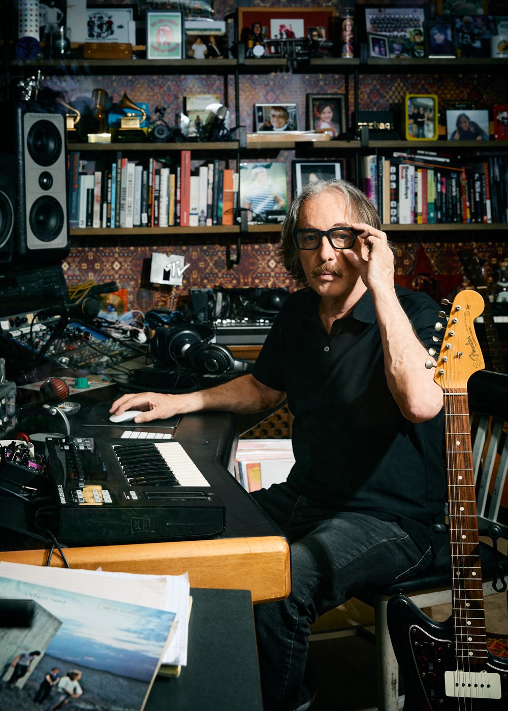 Butch Vig, drummer and co-producer of the band Garbage